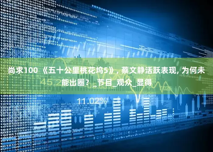 尚求100 《五十公里桃花坞5》, 蔡文静活跃表现, 为何未能出圈？_节目_观众_显得