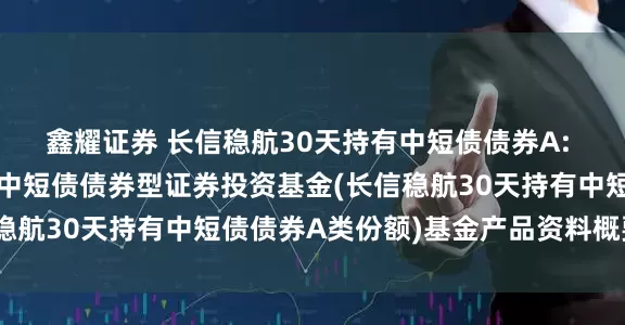 鑫耀证券 长信稳航30天持有中短债债券A: 长信稳航30天持有期中短债债券型证券投资基金(长信稳航30天持有中短债债券A类份额)基金产品资料概要更新